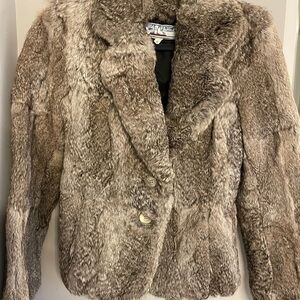 Vintage 100% rabbit fur jacket